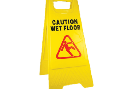 Wet floor sign