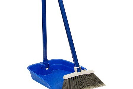 Broom and hand shovel