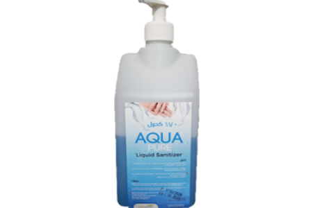 aqua pure Sanitizer liquid 70% alcohol